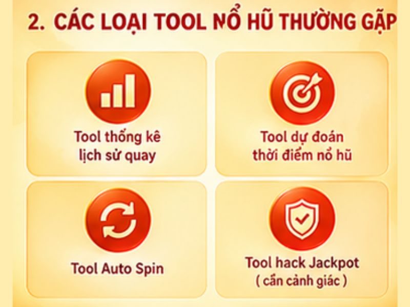 Các Loại Tool Nổ Hũ Thường Gặp